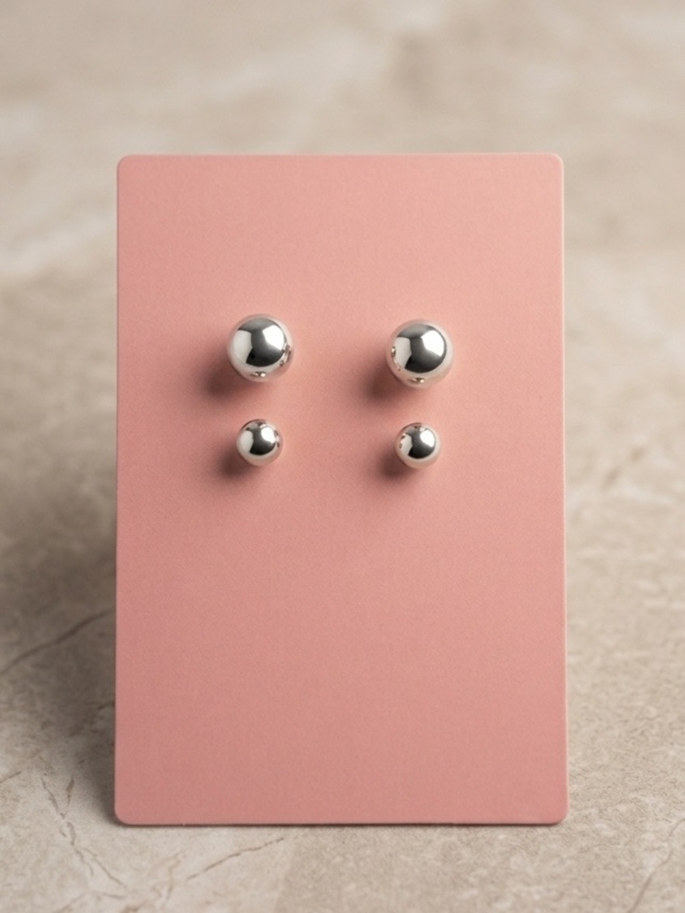 Hypoallergenic Silver Stud Earrings